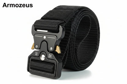 Tactical Woven Nylon Belt with Quick-Release Buckle