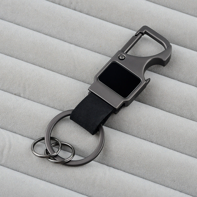 Tactical Leather Keychain with Bottle Opener
