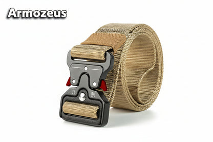 Tactical Woven Nylon Belt with Quick-Release Buckle