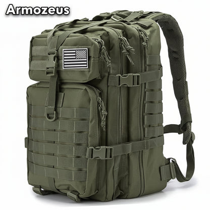 Outdoor tactical backpack for men, 3P military camouflage casual travel backpack, hiking, off-road, camping and mountain climbing bag