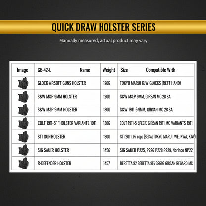 WOSPORT Quick-Pull Tactical Holster Set