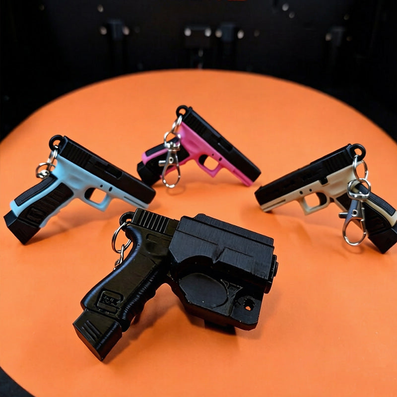 Tactical Pistol Keychain