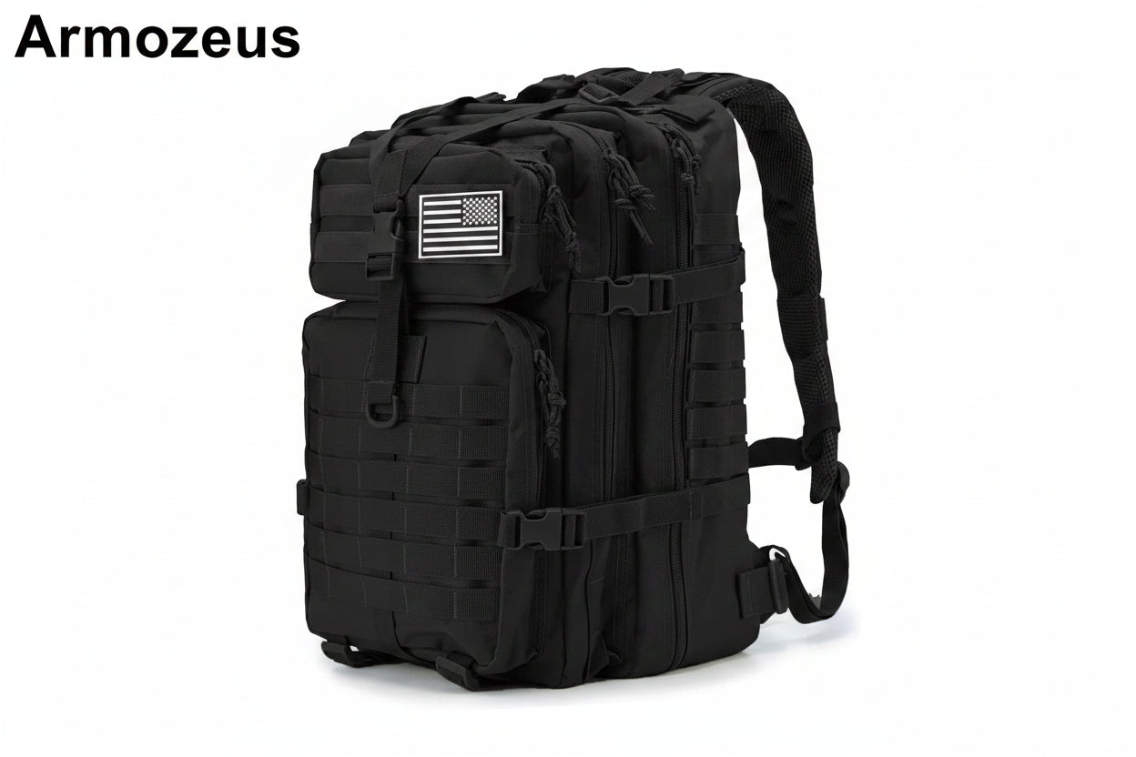 Outdoor tactical backpack for men, 3P military camouflage casual travel backpack, hiking, off-road, camping and mountain climbing bag