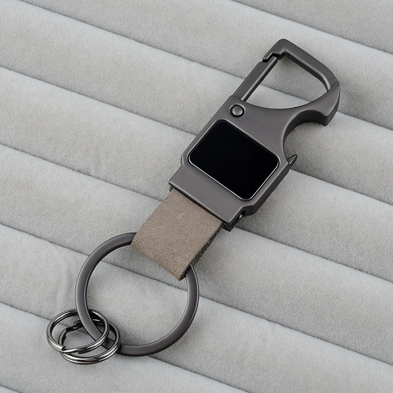 Tactical Leather Keychain with Bottle Opener