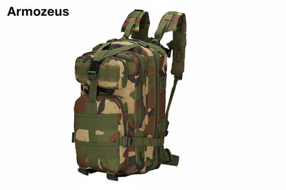 Outdoor tactical backpack for men, 3P military camouflage casual travel backpack, hiking, off-road, camping and mountain climbing bag