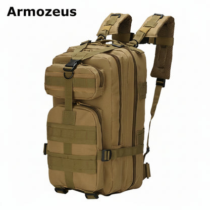 Outdoor tactical backpack for men, 3P military camouflage casual travel backpack, hiking, off-road, camping and mountain climbing bag