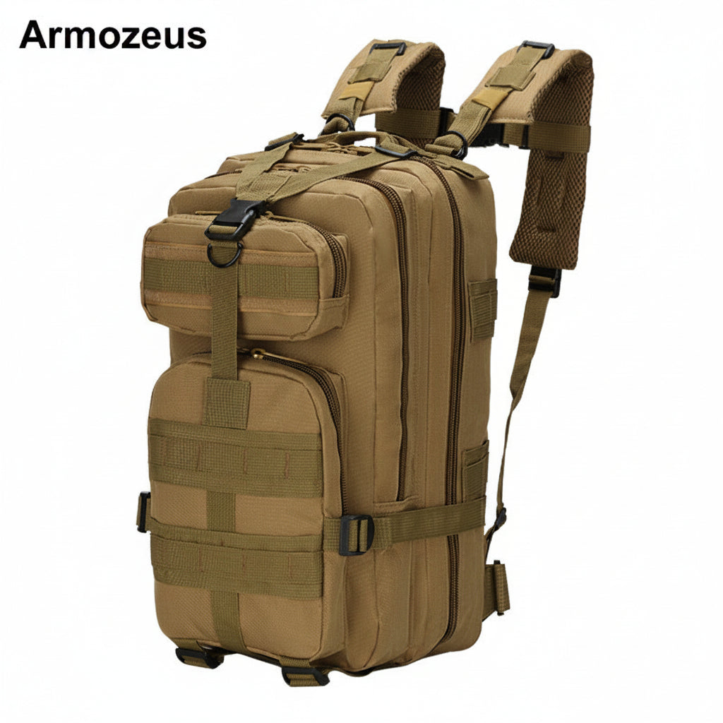 Outdoor tactical backpack for men, 3P military camouflage casual travel backpack, hiking, off-road, camping and mountain climbing bag