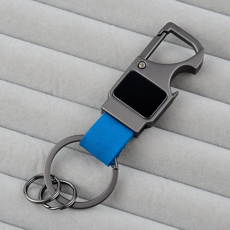 Tactical Leather Keychain with Bottle Opener