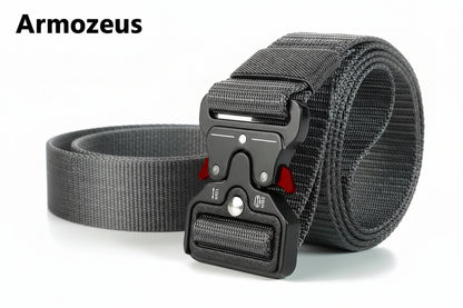 Tactical Woven Nylon Belt with Quick-Release Buckle