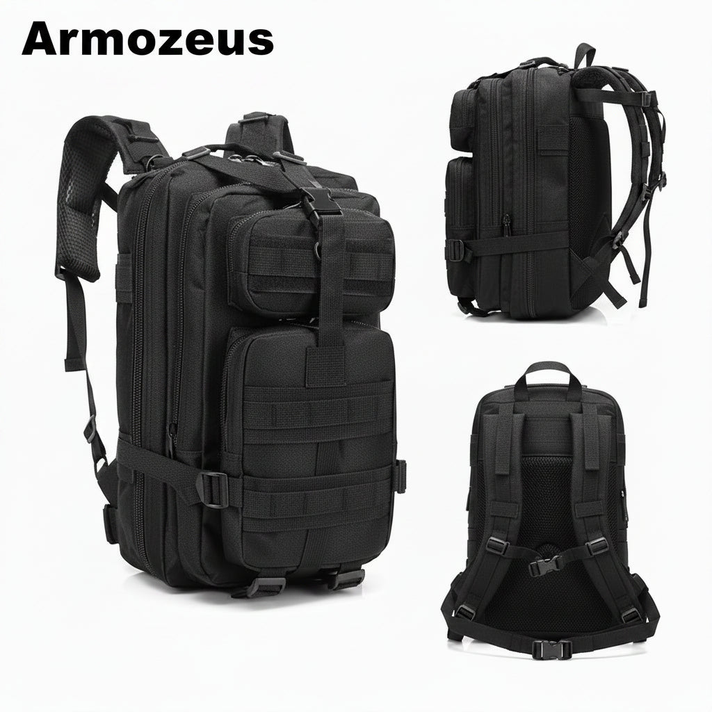 Outdoor tactical backpack for men, 3P military camouflage casual travel backpack, hiking, off-road, camping and mountain climbing bag